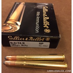 SELLIER & BELLOT 9.3x74R SP 18.5G/285GR