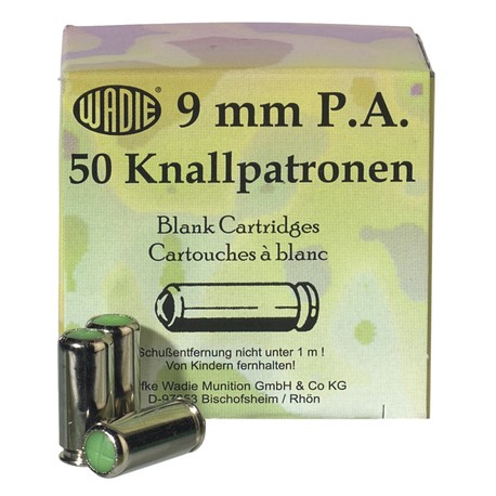 CARTOUCHE À BLANC 9mm PAK- WADIE