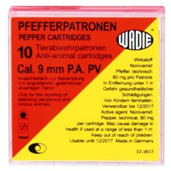 CARTOUCHE À GAZ POIVRE 9mm R - WADIE