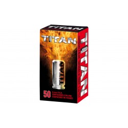 50 CARTOUCHES À BLANC TITAN - PERFECTA
