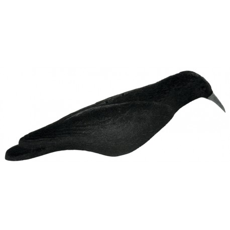 Appelant corbeau 1/2 coque floqué sur tige - FUZYON CHASSE