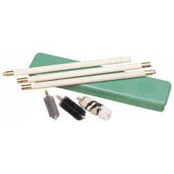 Boîte de nettoyage pour fusil avec baguette en bois MEGALINE - MEGALINE