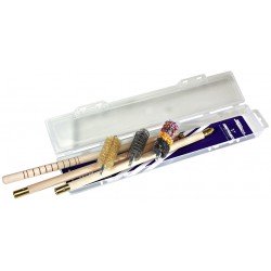 Boîte de nettoyage pour fusil avec baguette en bois - MEGALINE