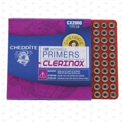 Amorces chasse CHEDDITE CX2000 TYPE 209 CLERINOX - Boîte de 100