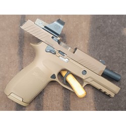 PISTOLET SEMI-AUTOMATIQUE SIG SAUER P320 M18 COYOTE CALIBRE 9X19 + POINT ROUGE SIG SAUER ROMEO 1 OCCASION