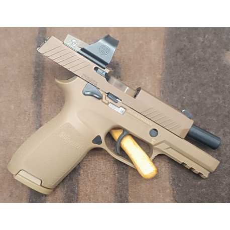PISTOLET SEMI-AUTOMATIQUE SIG SAUER P320 M18 COYOTE CALIBRE 9X19 + POINT ROUGE SIG SAUER ROMEO 1 OCCASION