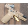 PISTOLET SEMI-AUTOMATIQUE SIG SAUER P320 M18 COYOTE CALIBRE 9X19 + POINT ROUGE SIG SAUER ROMEO 1 OCCASION